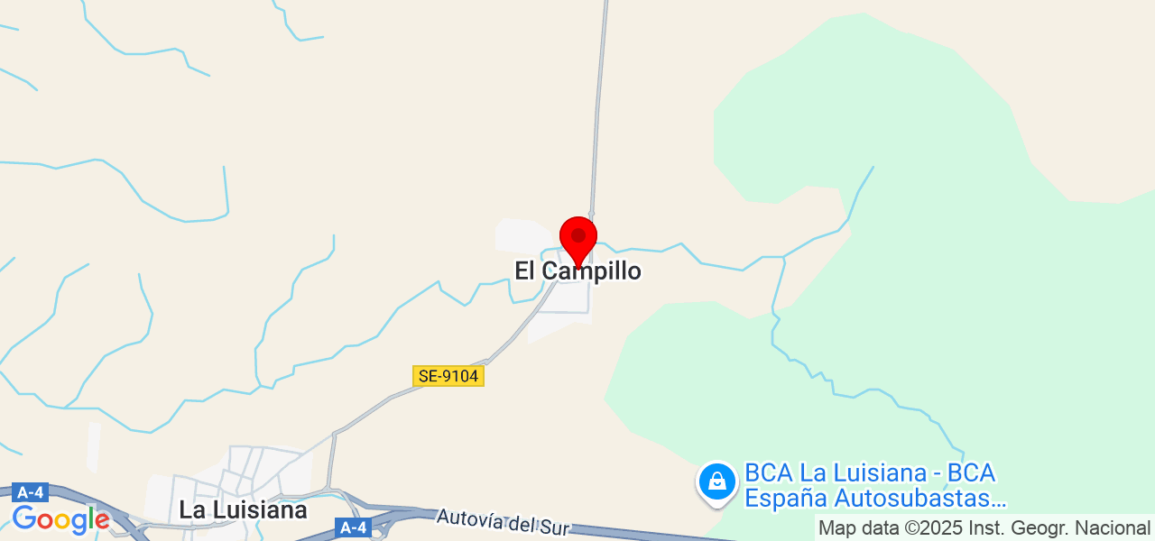 Pintura utrilla - Andalucía - La Luisiana - Mapa