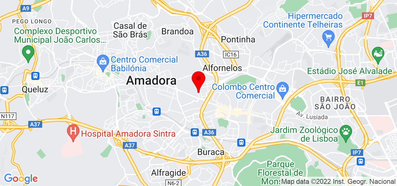 Maria Joana - Lisboa - Amadora - Mapa