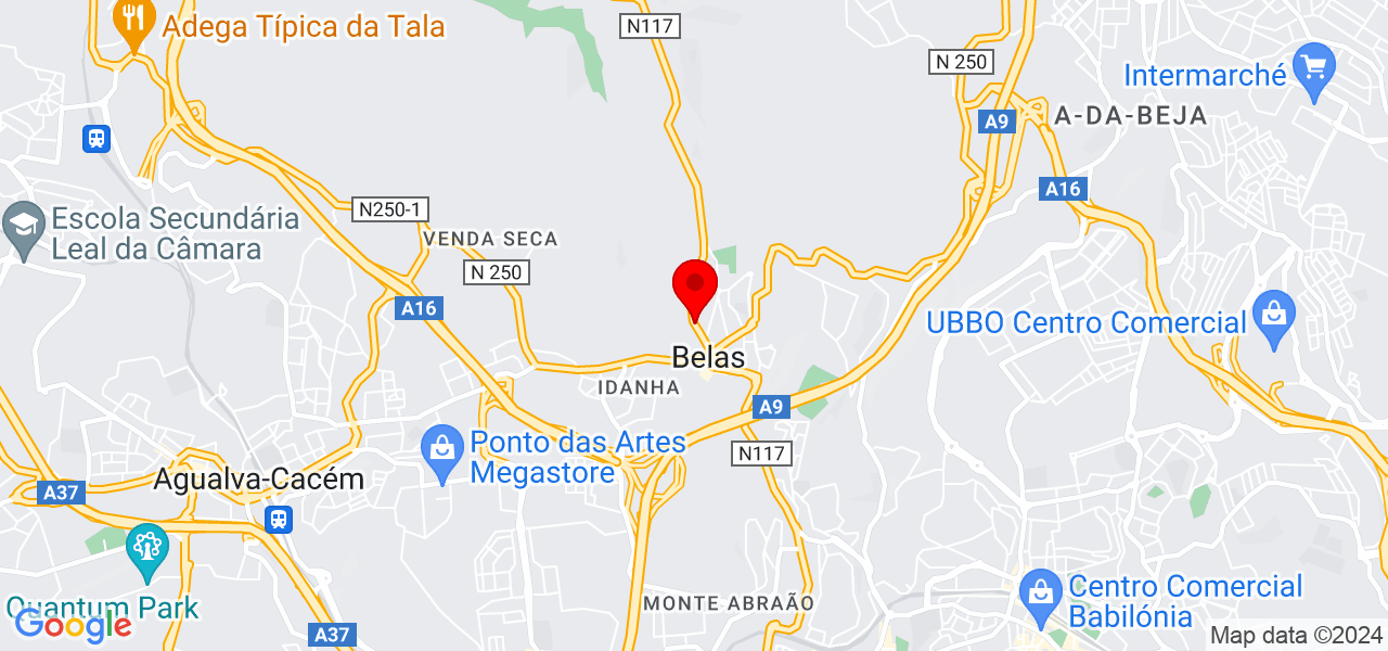 Ariel Santtos - Lisboa - Sintra - Map