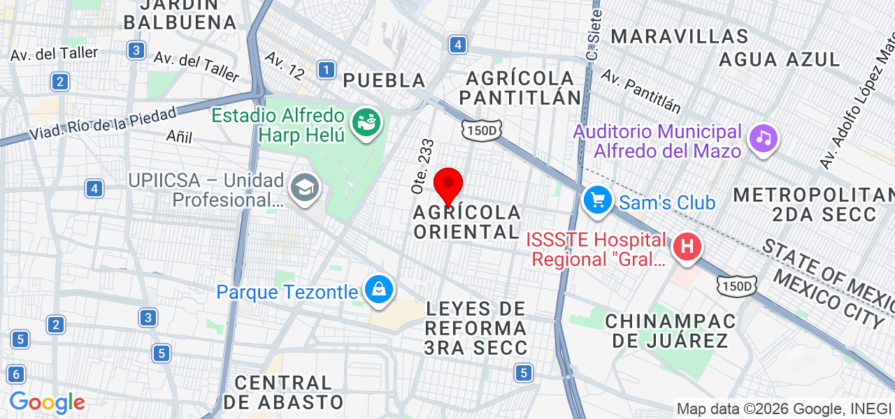 Facility Muebles - Ciudad de Mexico - Iztacalco - Map