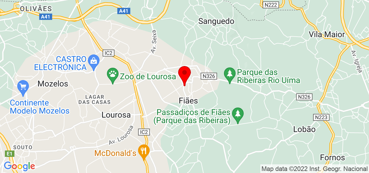António Rocha - Aveiro - Santa Maria da Feira - Mapa