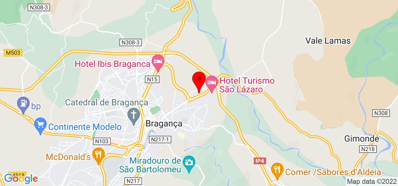 Cl&aacute;udia Silva - Bragança - Bragança - Mapa