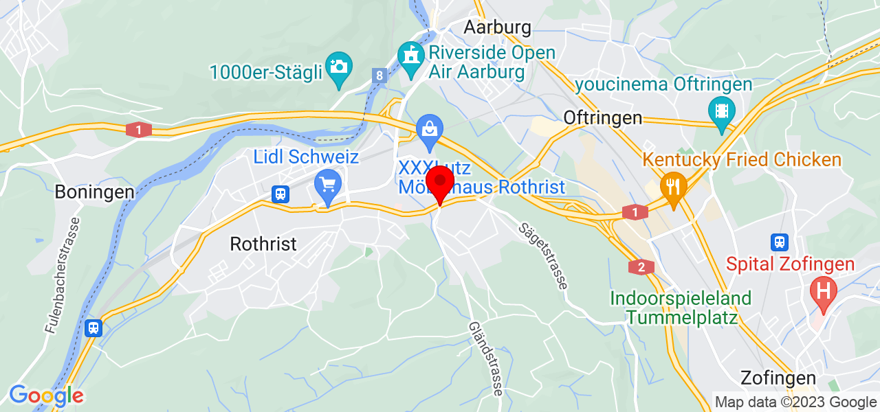 AMA swiss GmbH - Aargau - Rothrist - Karte