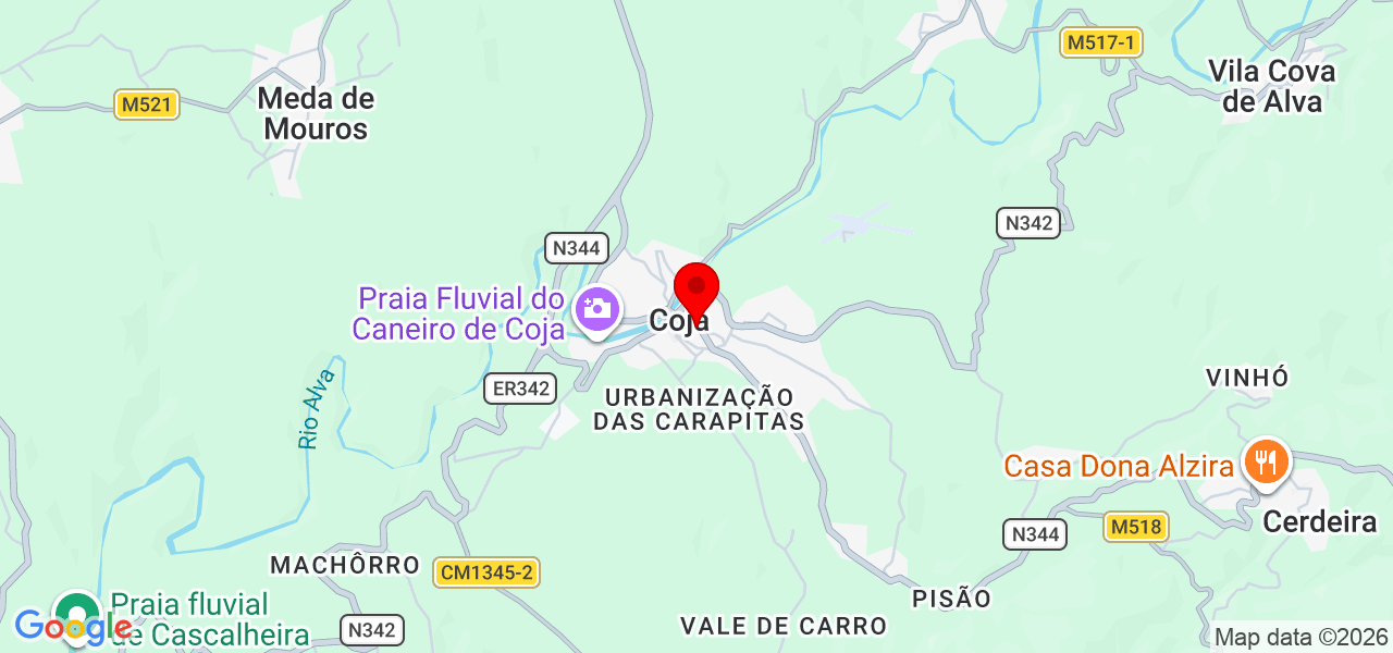 Rafael Almeida - Coimbra - Arganil - Karte