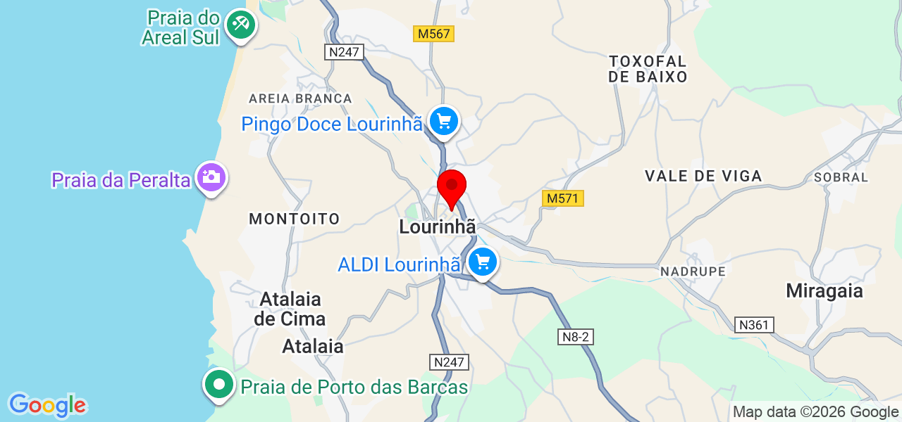 Sarah Campos - Lisboa - Lourinhã - Karte