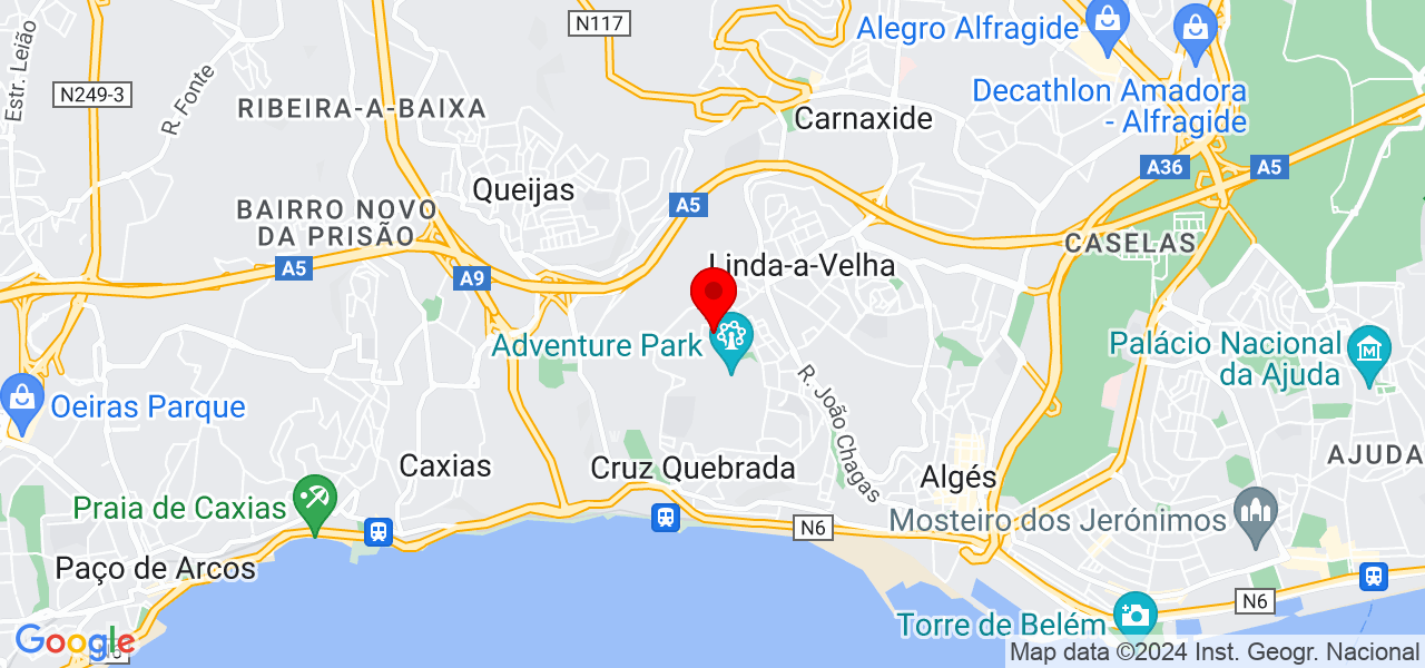 Bernardo - Lisboa - Oeiras - Mapa