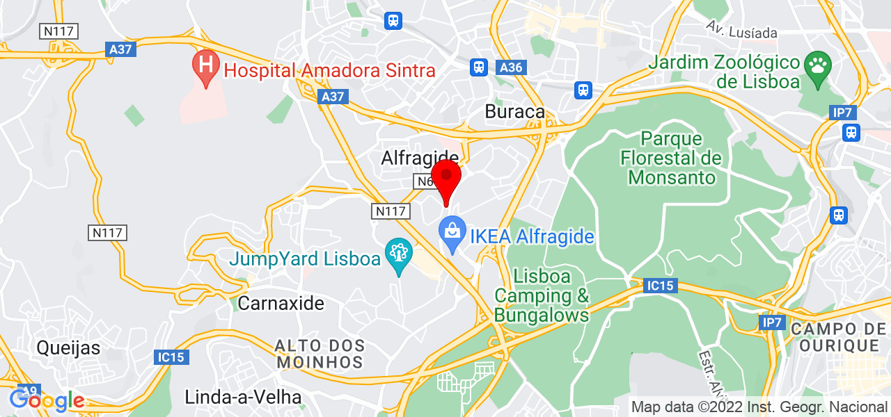 Geralda - Lisboa - Amadora - Mapa