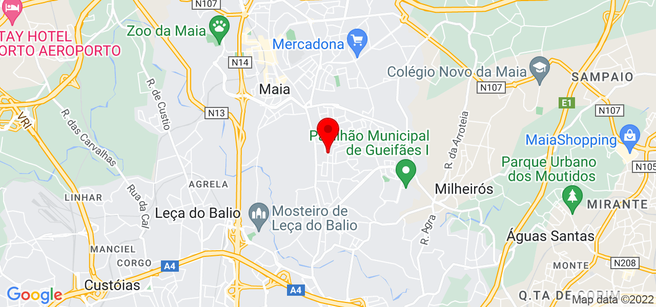 Filipa Barbosa - Porto - Maia - Mapa