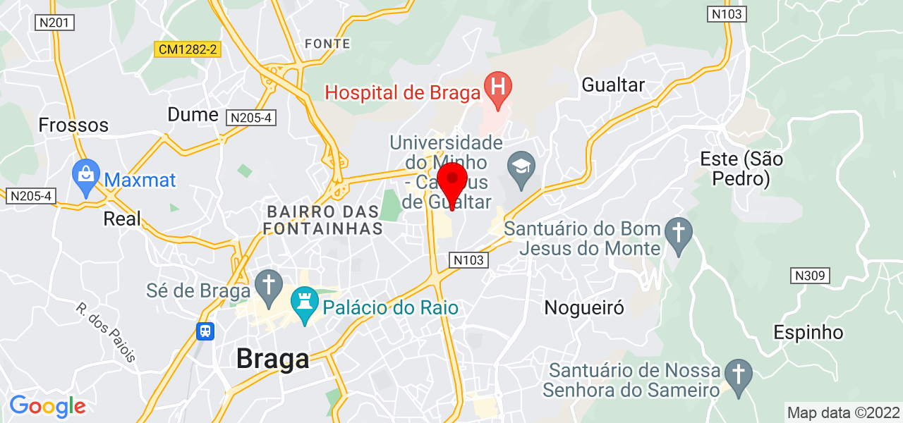 Ricardo Abreu - Braga - Braga - Mapa