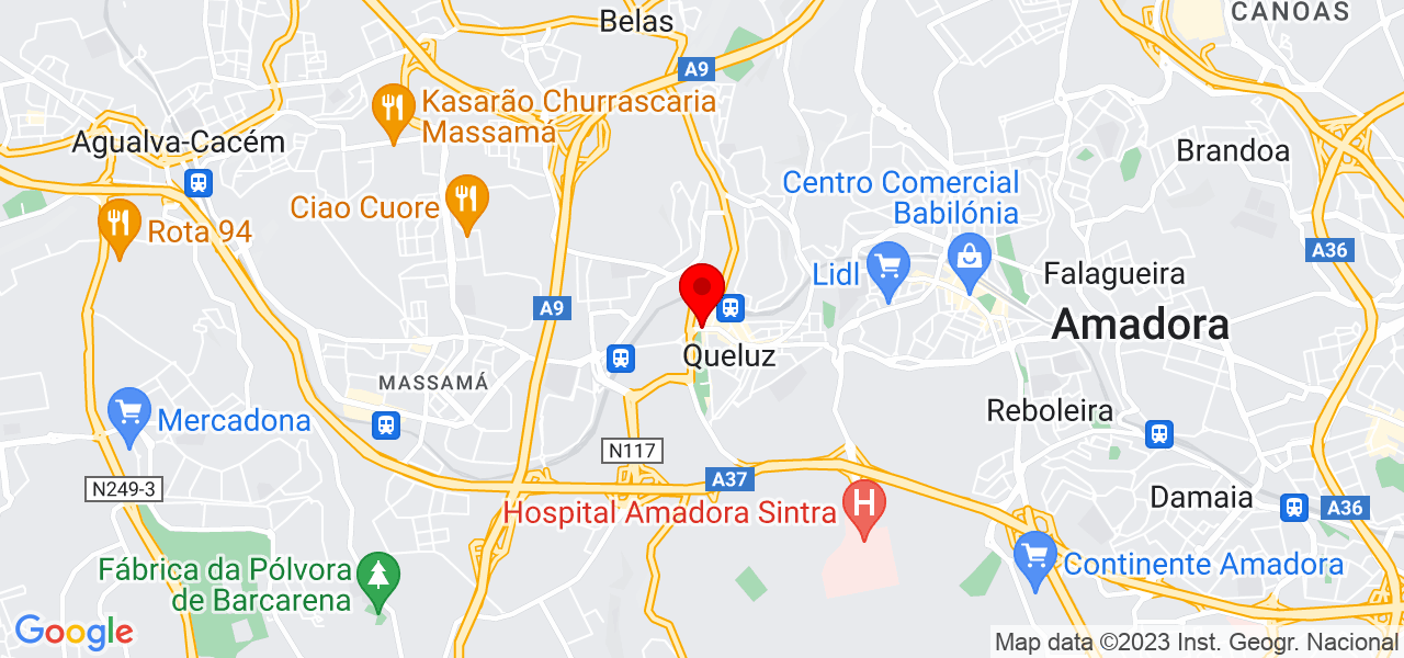 T F Limpeza - Lisboa - Sintra - Mapa