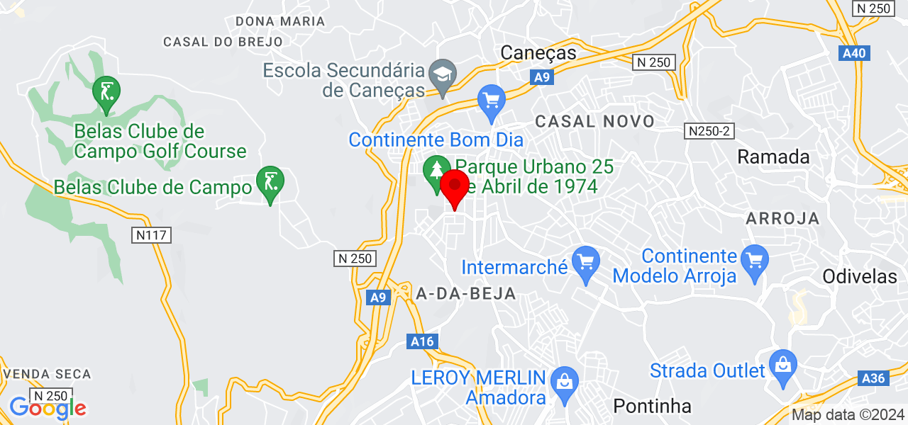 Emanuel Hugo - Lisboa - Sintra - Mapa