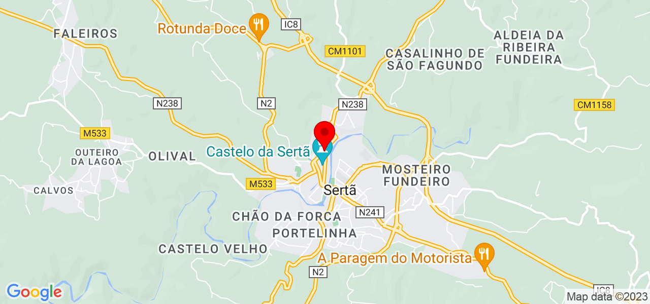 Servi&ccedil;e Limp - Castelo Branco - Sertã - Mapa