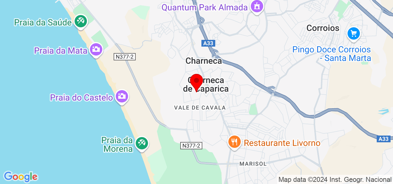 Clima Pt - Setúbal - Almada - Map