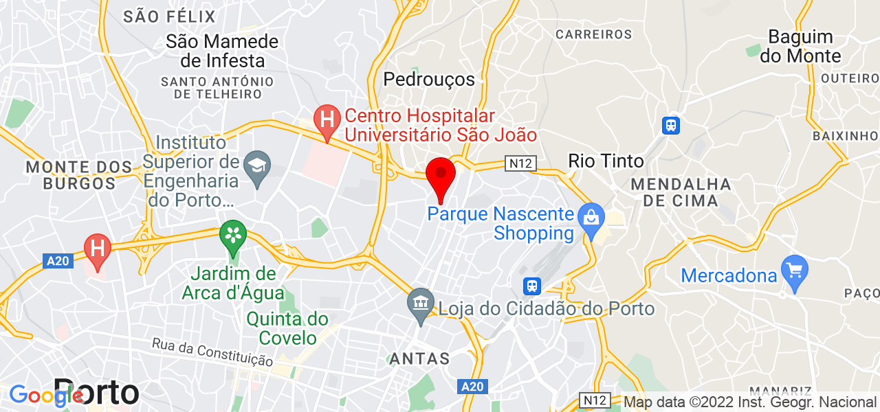 Jo&atilde;o Apolin&aacute;rio - Porto - Porto - Mapa