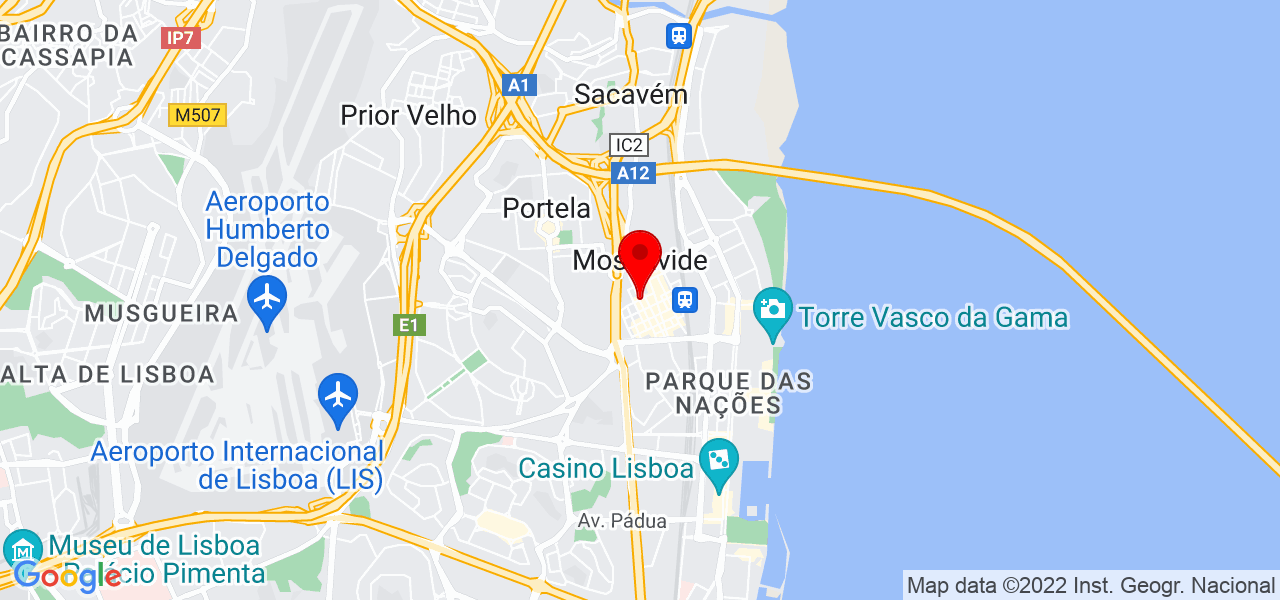 Paula Rodrigues - Lisboa - Loures - Mapa