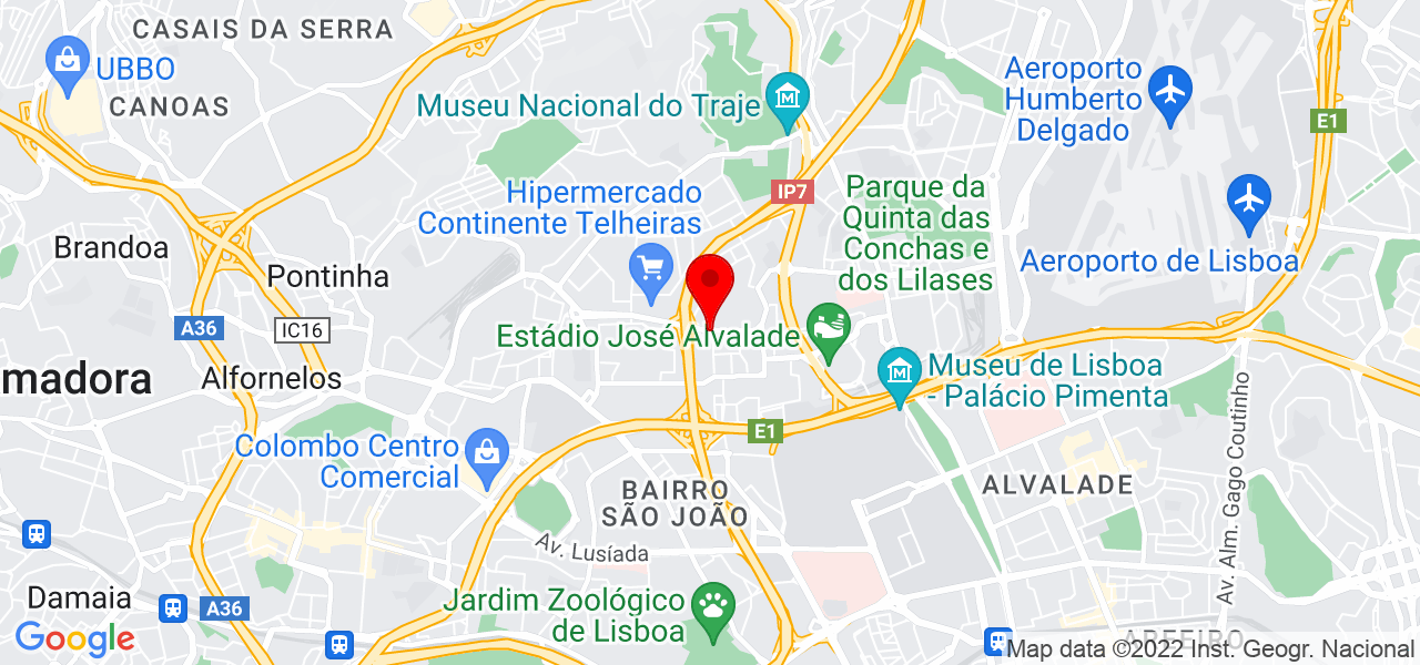 Paula Pinto - Lisboa - Lisboa - Mapa