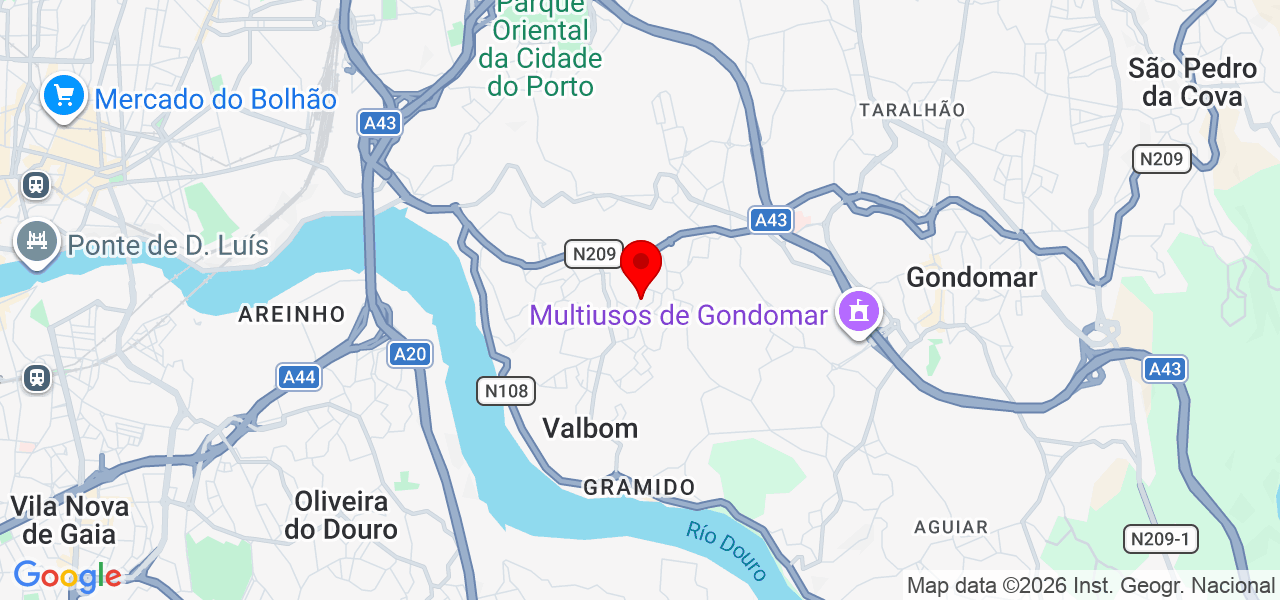 Miguel Soares - Porto - Gondomar - Karte