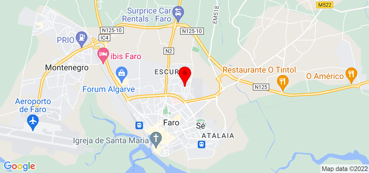 Andreia guedes - Faro - Faro - Mapa