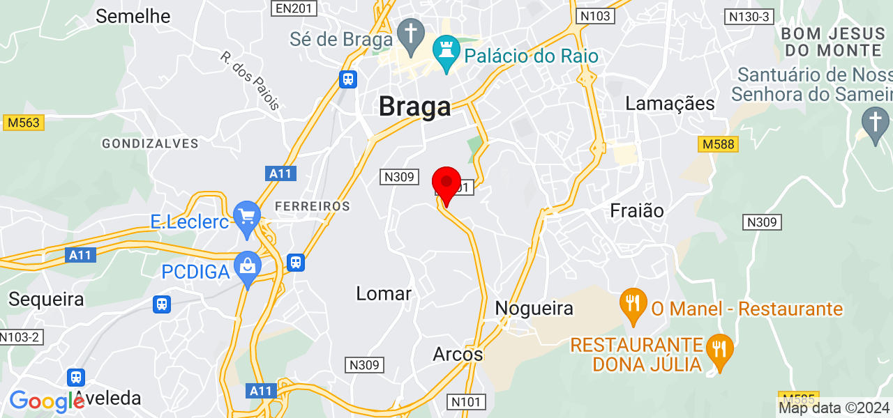 Simone Aguiar - Braga - Braga - Mapa