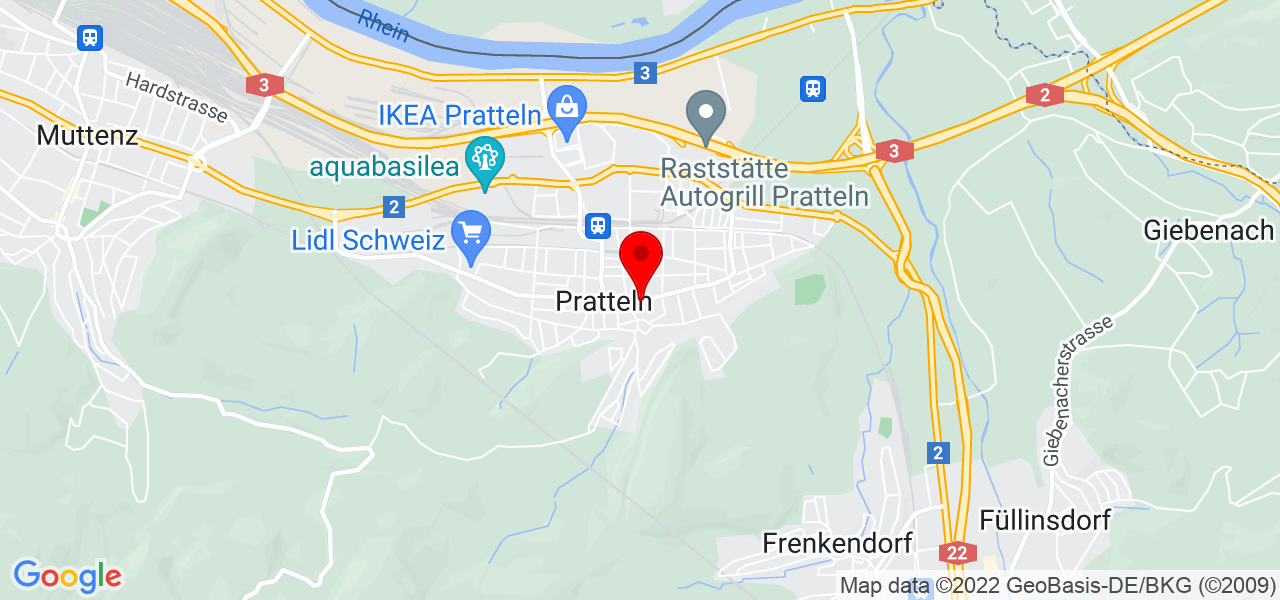 AVAX24 - Basel-Landschaft - Pratteln - Karte