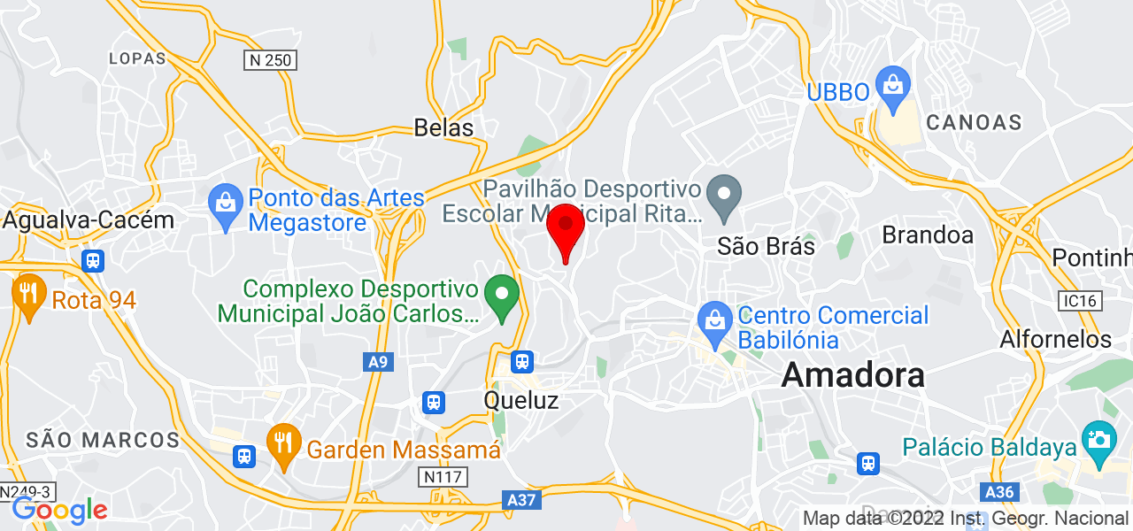 NTX TELECOMUNICA&Ccedil;&Otilde;ES E SISTEMA DE SEGURAN&Ccedil;A - Lisboa - Sintra - Mapa