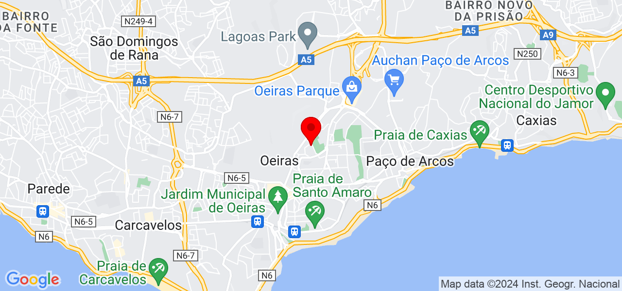 Andr&eacute; dos Santos - Lisboa - Oeiras - Mapa