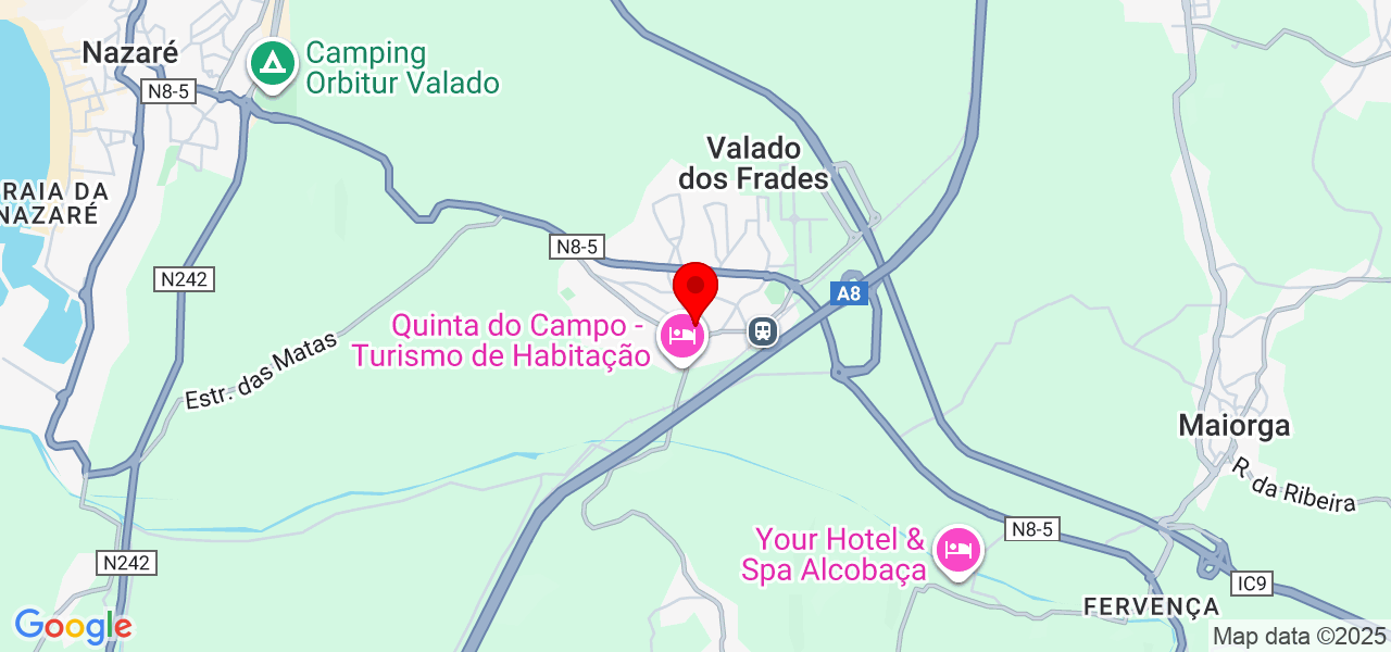 Silva Reparos - Leiria - Nazaré - Mapa
