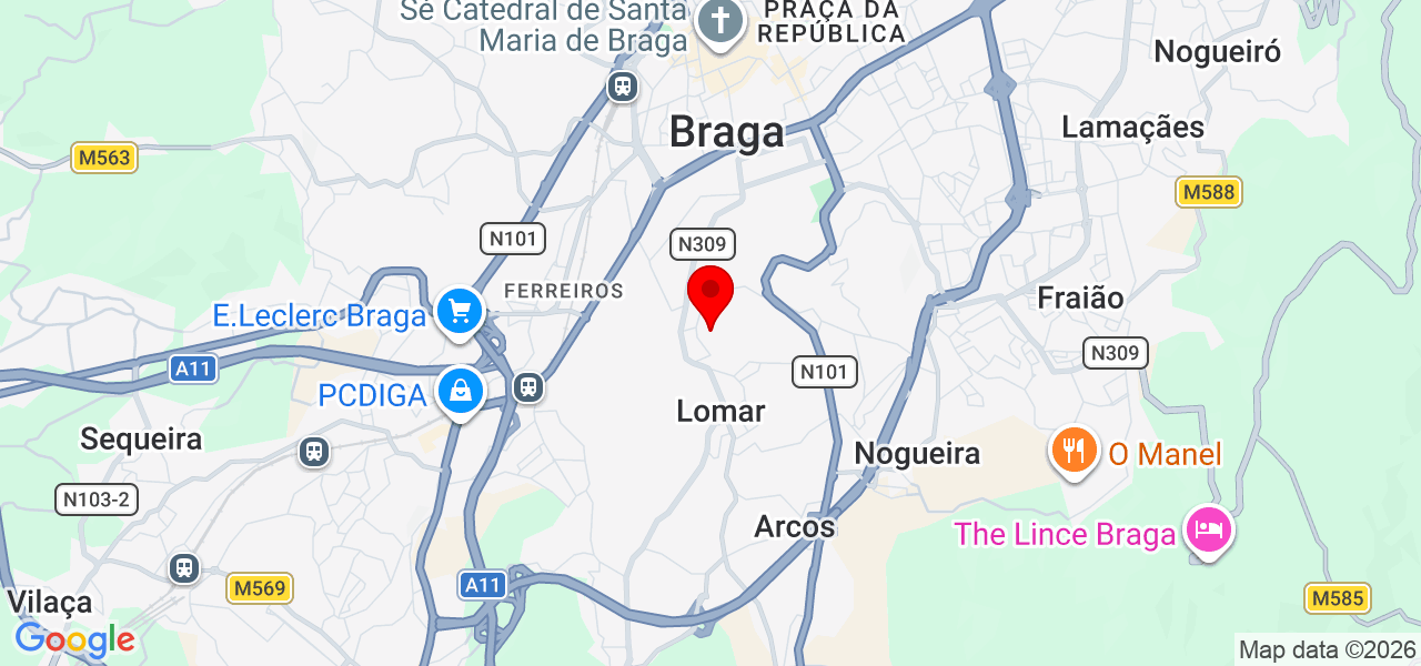 Siebraga - Braga - Braga - Mapa
