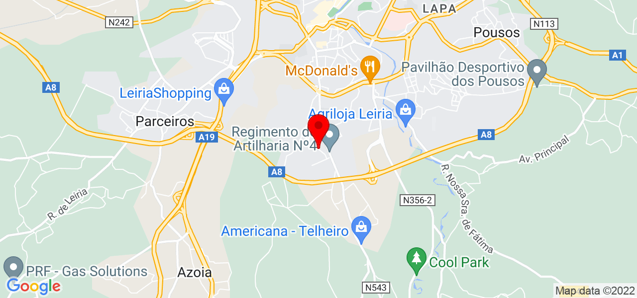Victor Hugo BJJ - Leiria - Leiria - Mapa