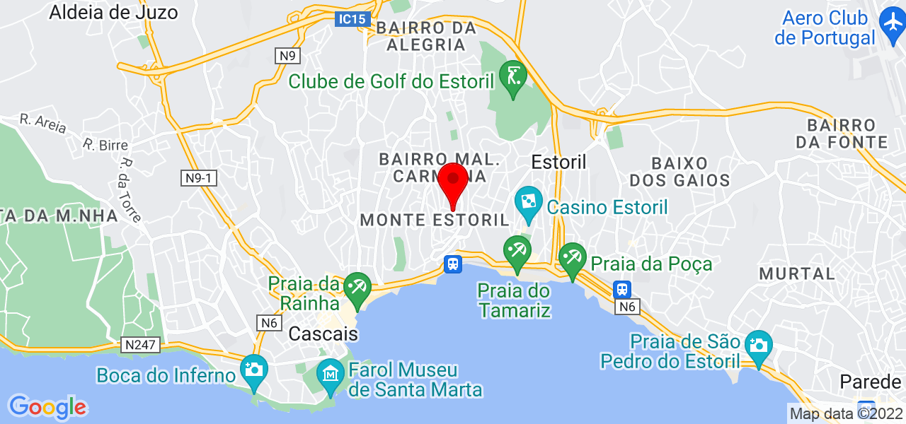 Arthur Luz - Lisboa - Cascais - Mapa