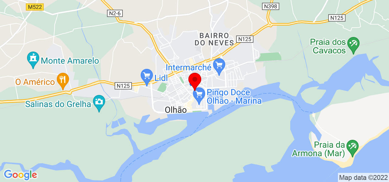 Catarina Ros&aacute;rio Makeup - Faro - Olhão - Mapa