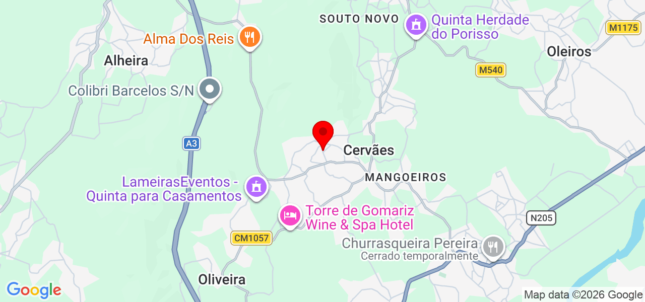 Rhayssa Nascimento - Braga - Vila Verde - Mapa