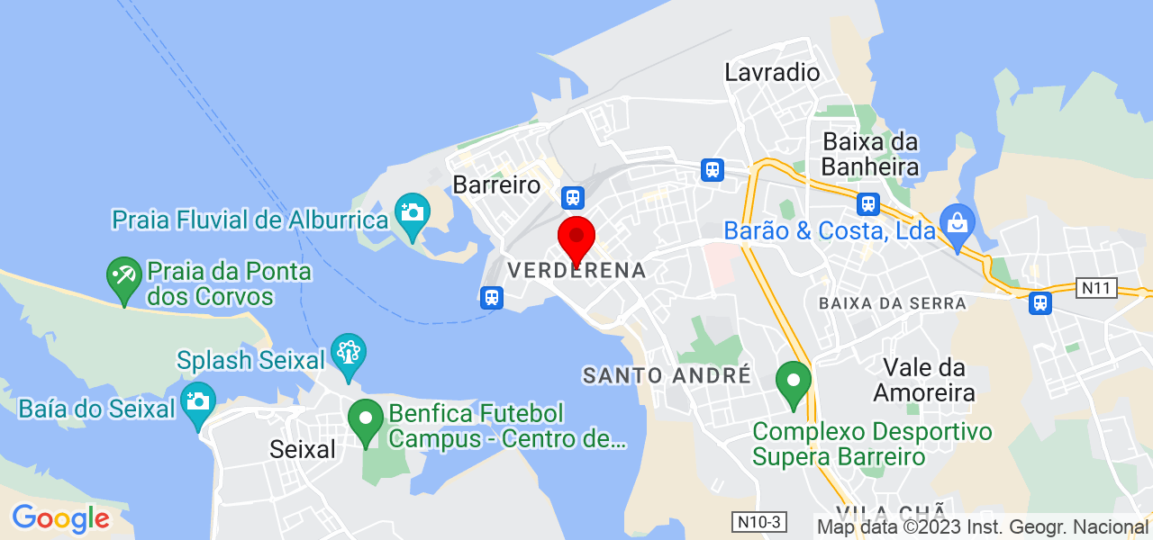 Cleide Silva - Setúbal - Barreiro - Mapa