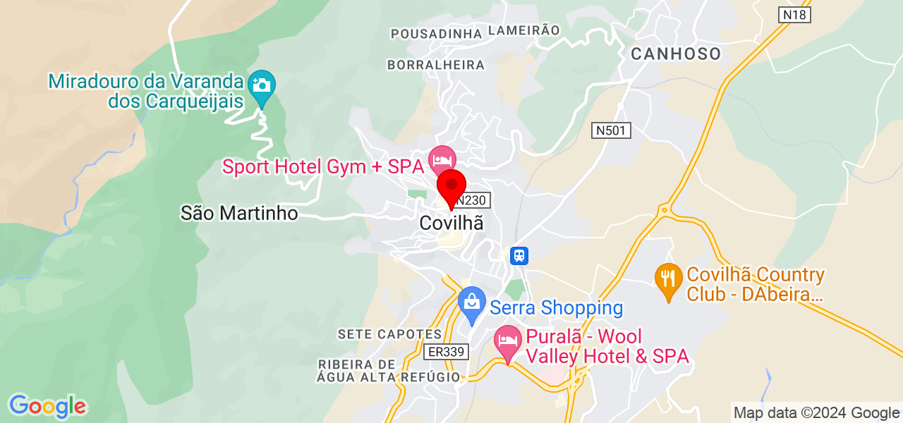 Sidi Paixão - Castelo Branco - Covilhã - Map
