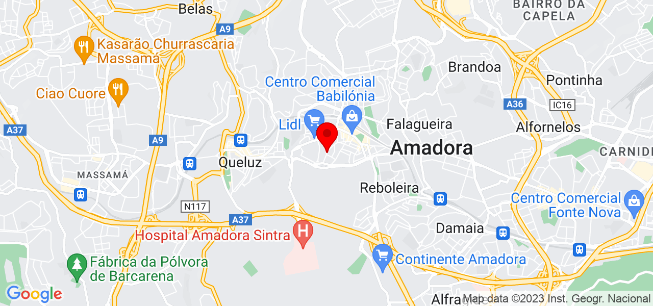 Isabella - Lisboa - Amadora - Mapa