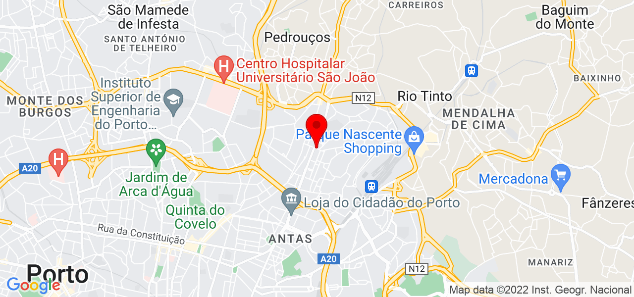 Clara Pinheiro - Porto - Porto - Mapa