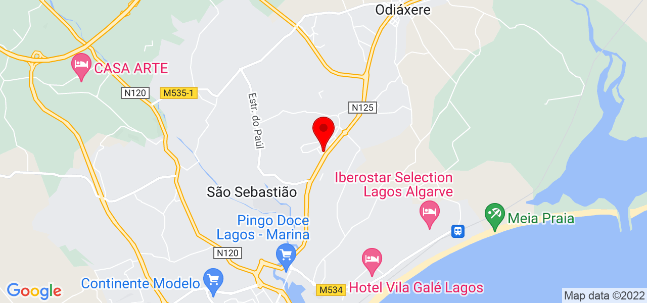 Deejay Camp&ocirc;a - Faro - Lagos - Mapa