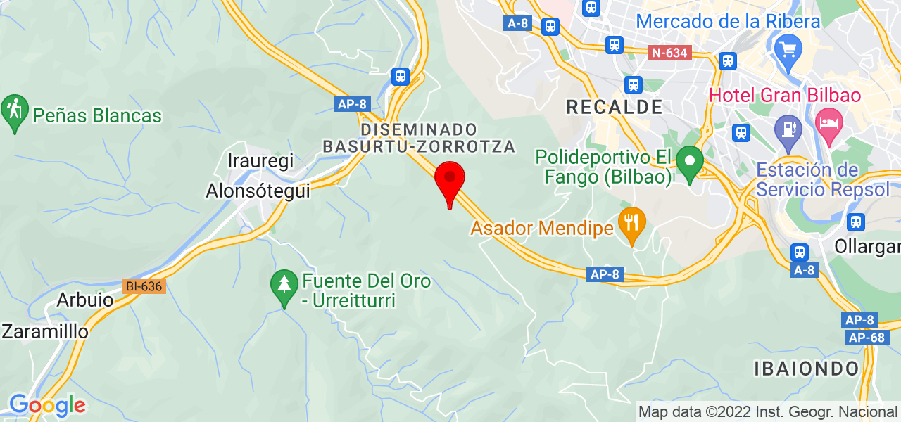 Tania - País Vasco - Bilbao - Mapa