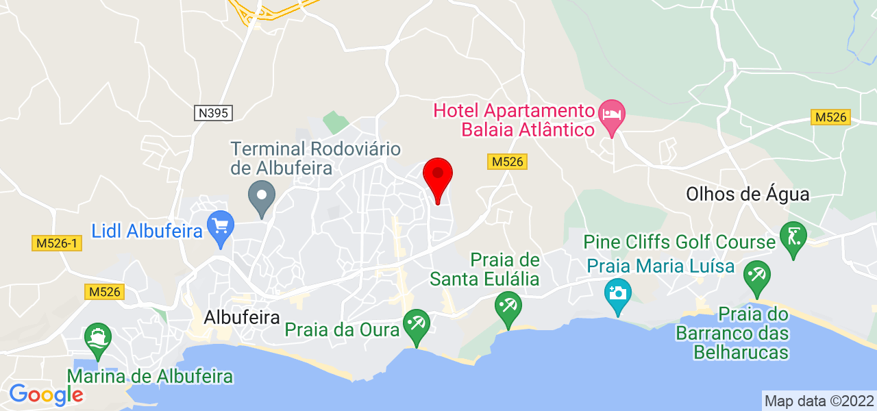 Marcia - Faro - Albufeira - Mapa