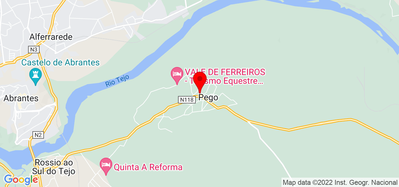 Teresa Lopes - Santarém - Abrantes - Karte