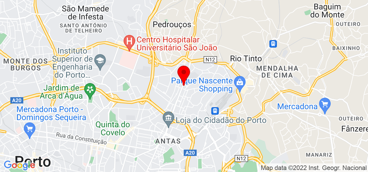 In&ecirc;s Romero - Porto - Porto - Mapa