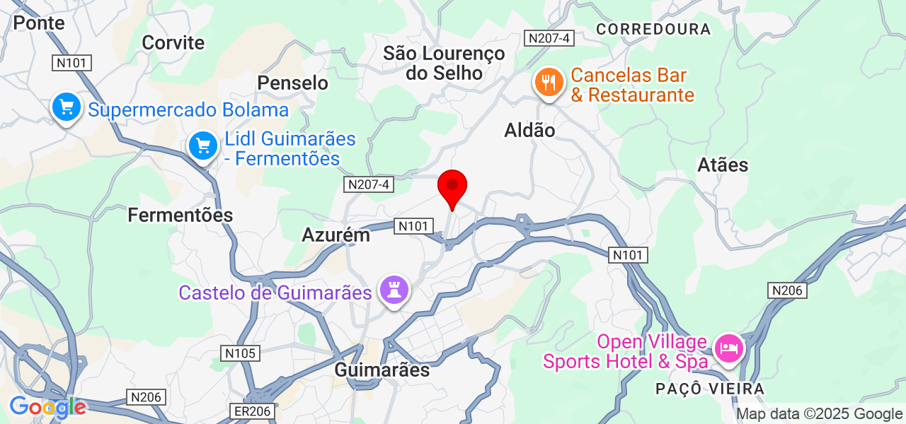 Fernandes montagens - Braga - Guimarães - Mapa