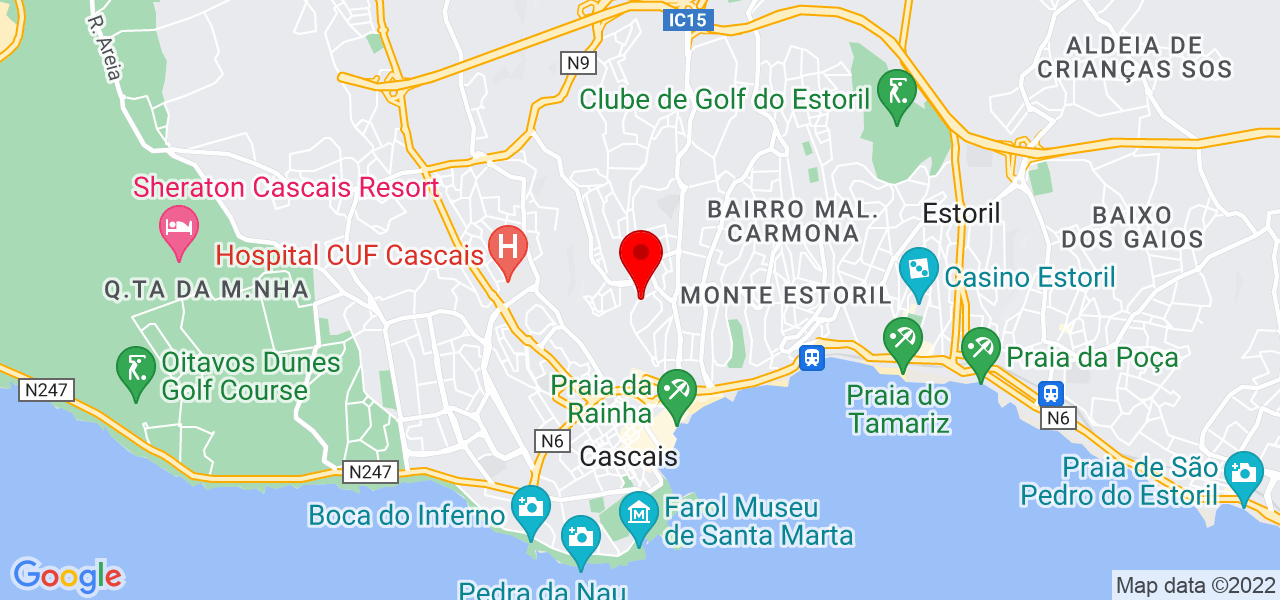 Rita Parreira Anes de Oliveira - Lisboa - Cascais - Mapa