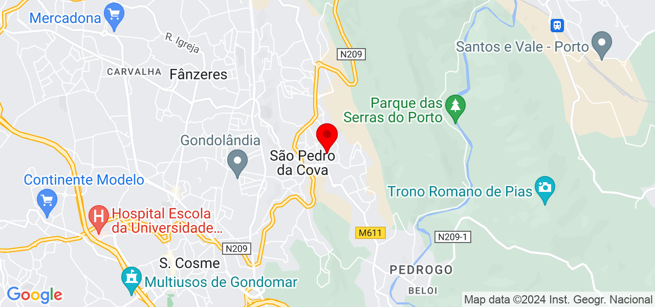 Jardiel Siqueira - Porto - Gondomar - Mapa