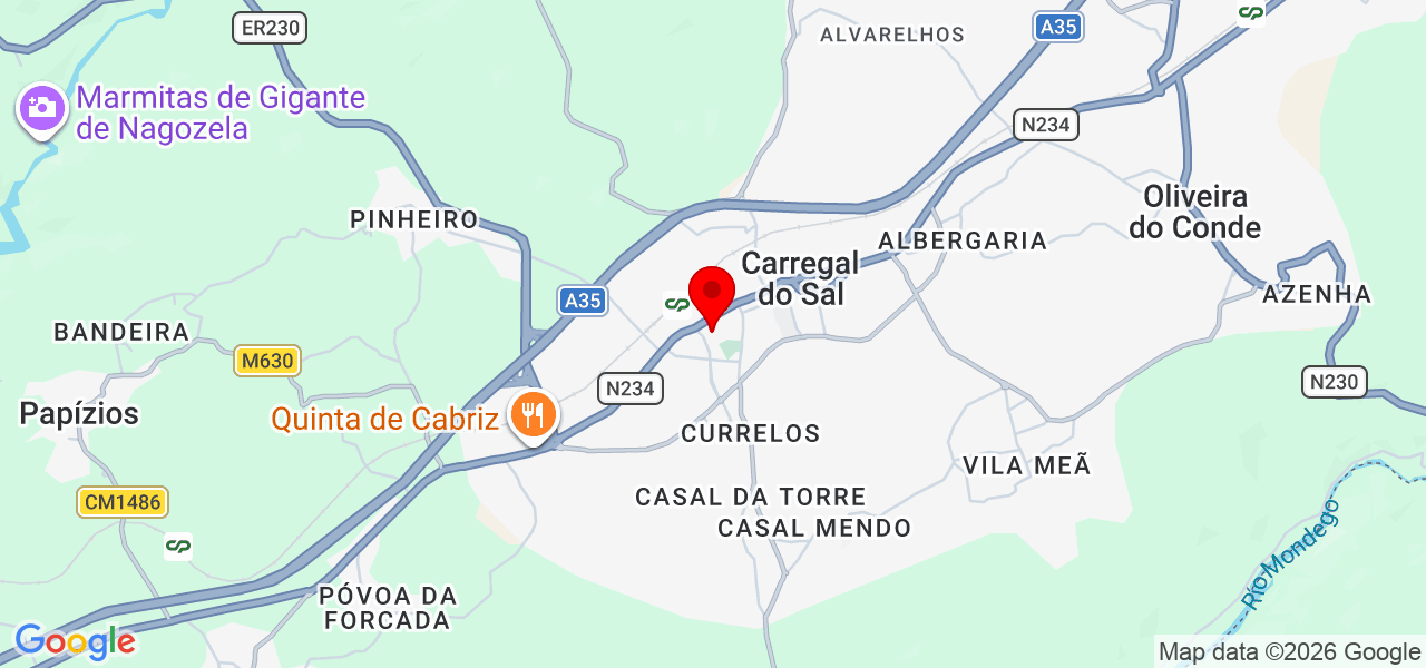 DMAX - PINTURA E BRICOLAGEM - Viseu - Carregal do Sal - Mapa