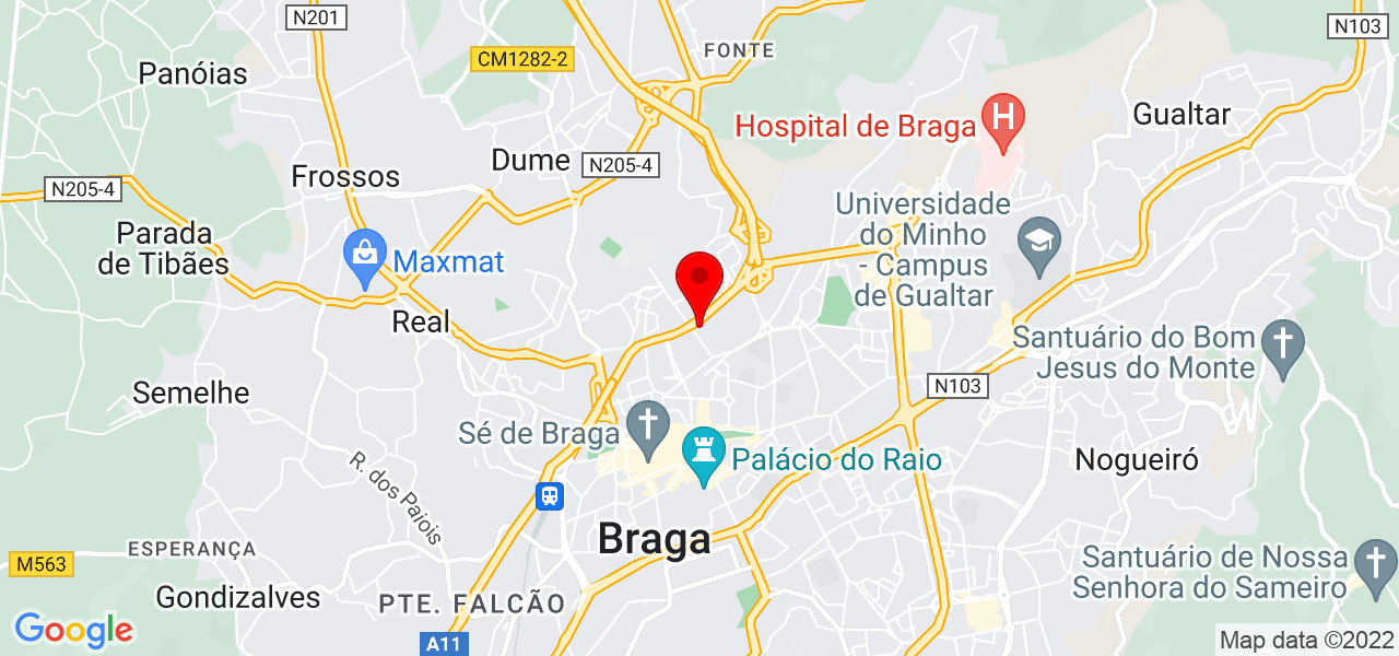 Hugo Fernandes - Braga - Braga - Mapa