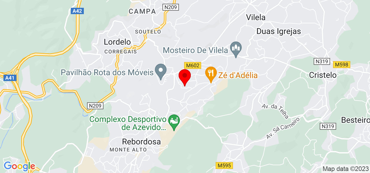Jo&atilde;o Paulo Nunes - Porto - Paredes - Mapa