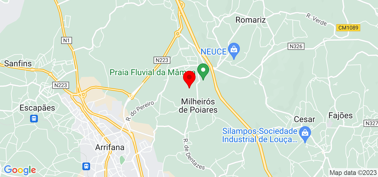 Ant&oacute;nio Rebelo - Aveiro - Santa Maria da Feira - Mapa