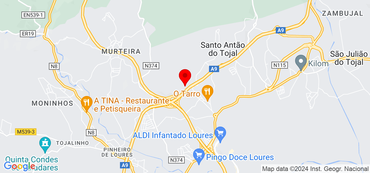 Tayane Alves - Lisboa - Loures - Map