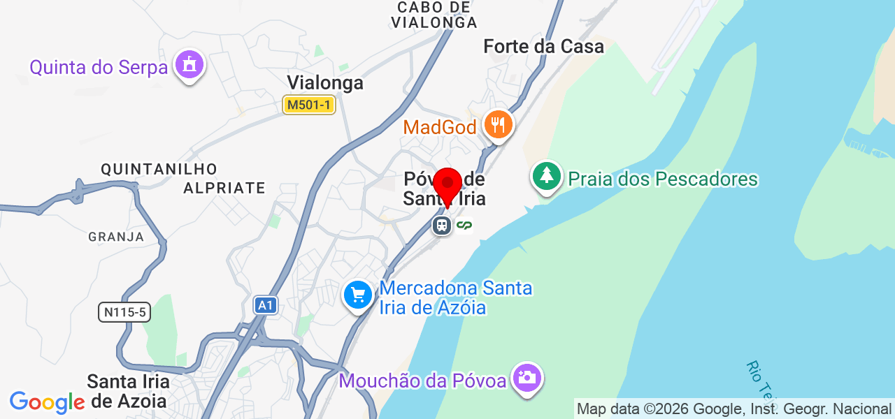 Luísa Bigode - Lisboa - Vila Franca de Xira - Mapa